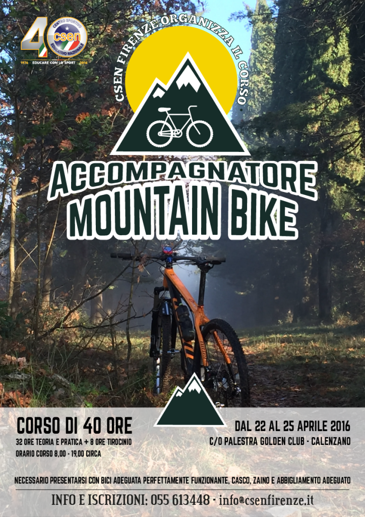 corso accompagnatore Mountain-bike